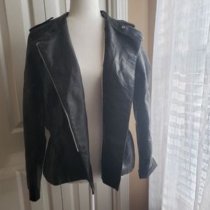 XL Worthington Faux Vegan Leather Moto Jacket